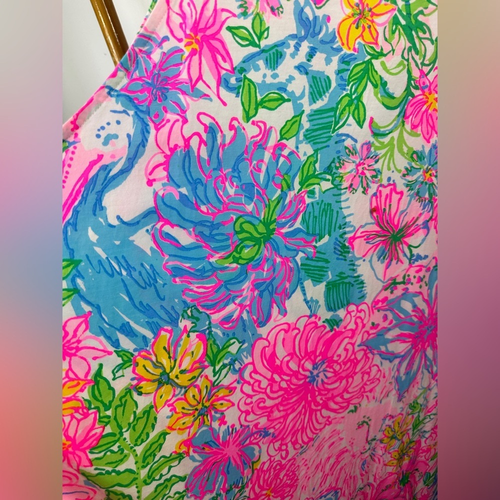 Lilly Pulitzer Margot Dress in Paradise Found Pink Swing Dress sz XXL - Picture 7 of 9